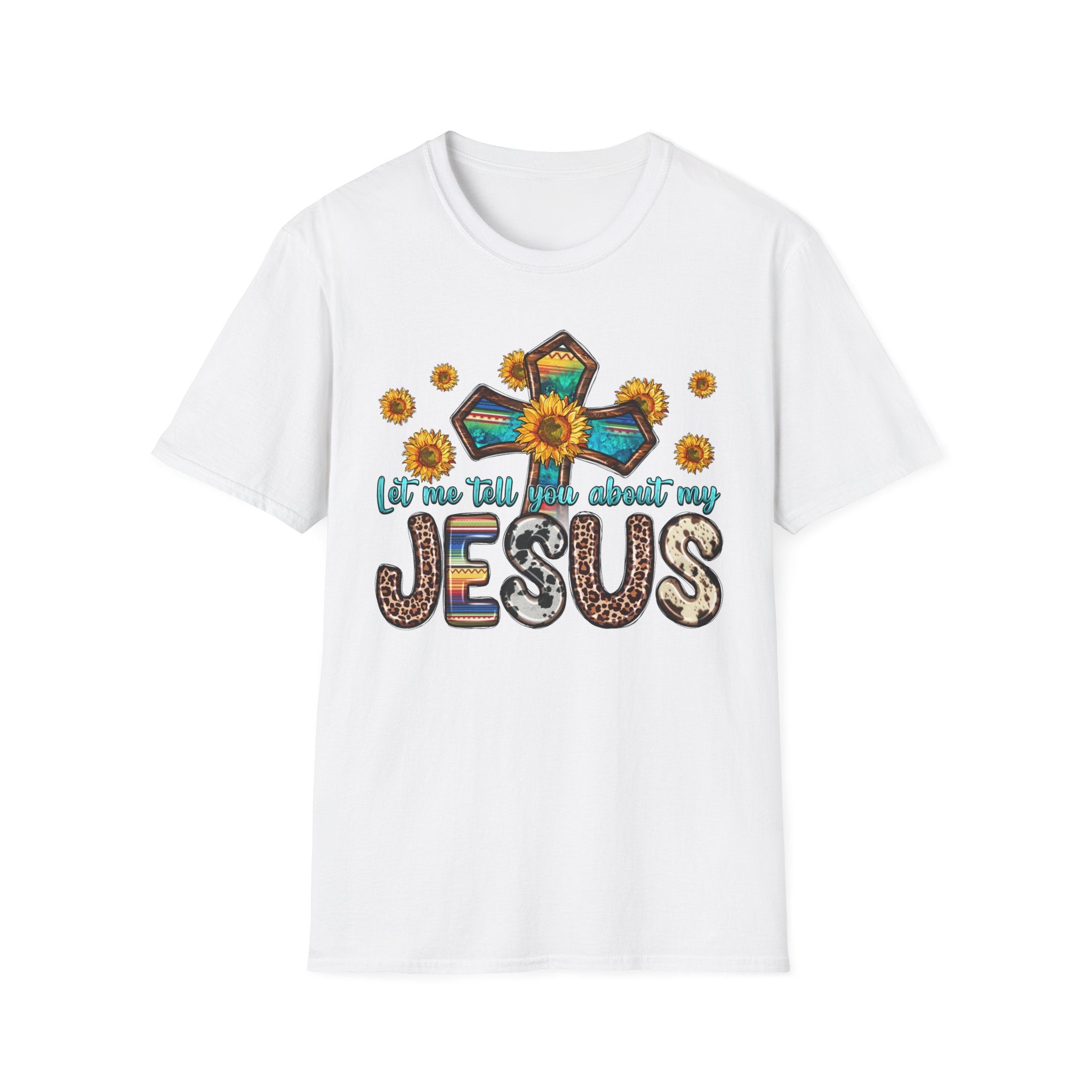 Jesus Sunflower Cross T-Shirt — It’s Me Tell You About My Jesus Graphic Tee