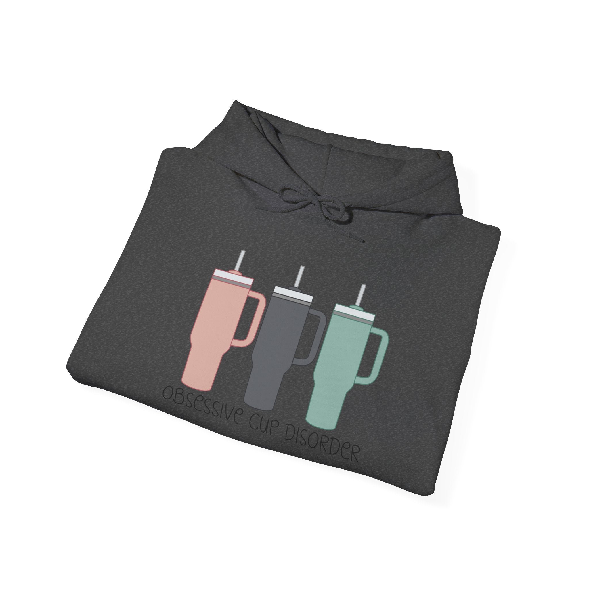 French Press Trio Hoodie — “Obsessive Cup Disorder” Coffee Lover Pullover