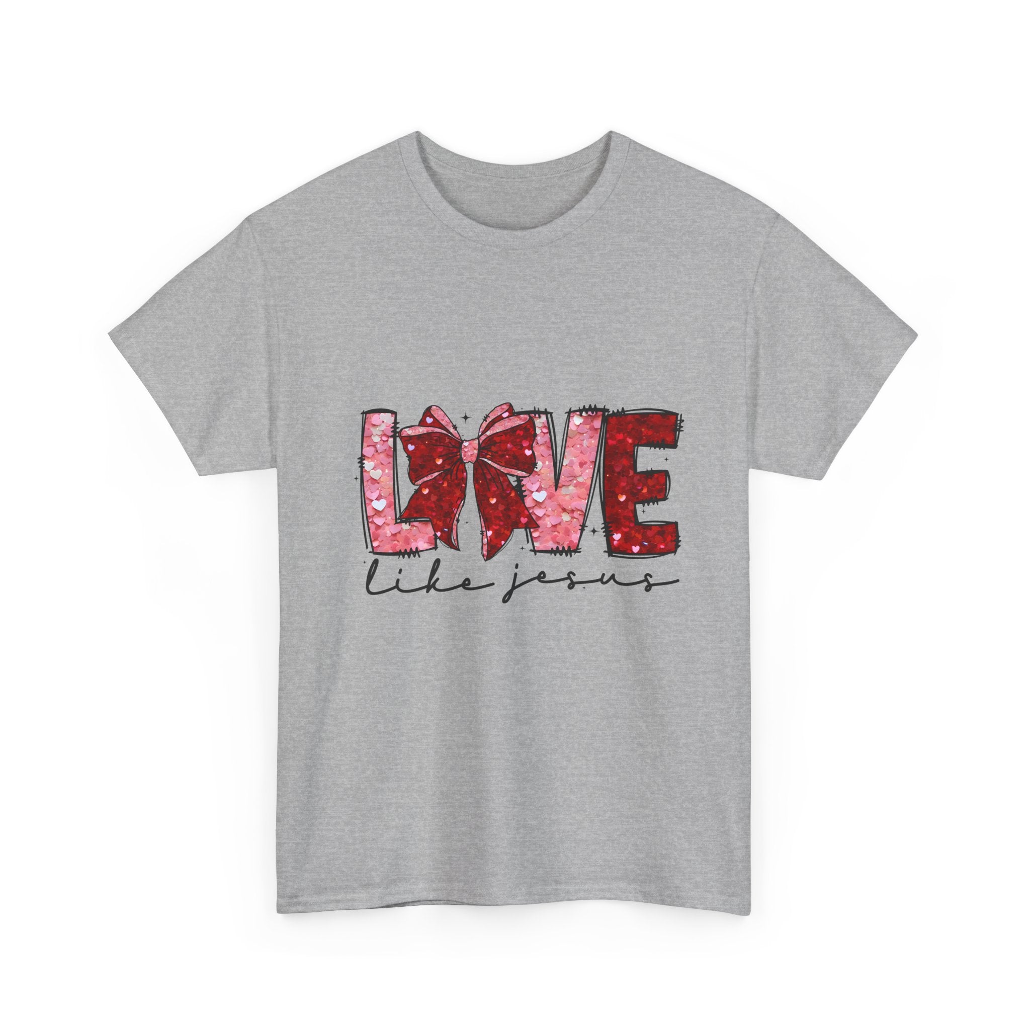 T-Shirt — "Love Like Jesus" Floral Graphic Tee