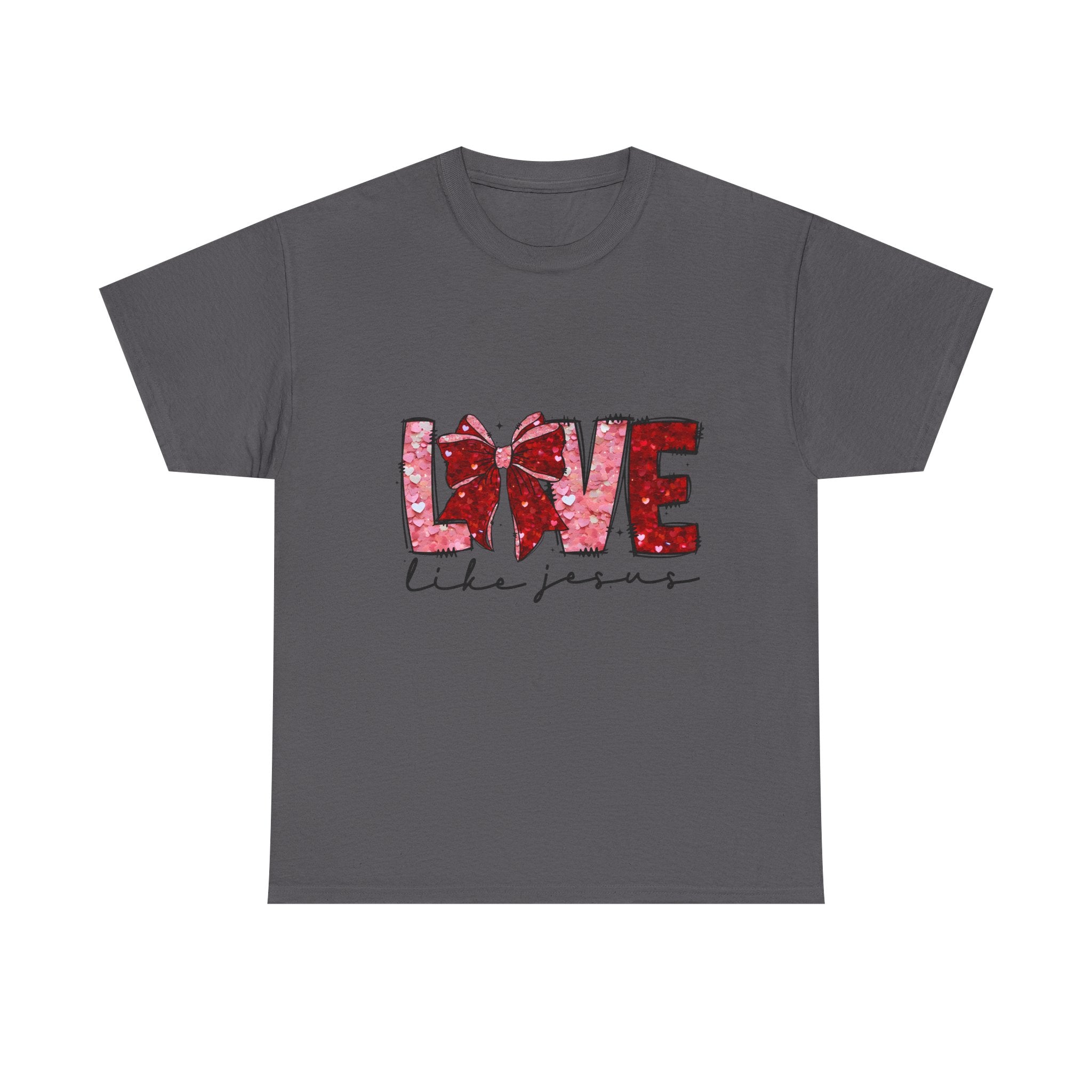 T-Shirt — "Love Like Jesus" Floral Graphic Tee