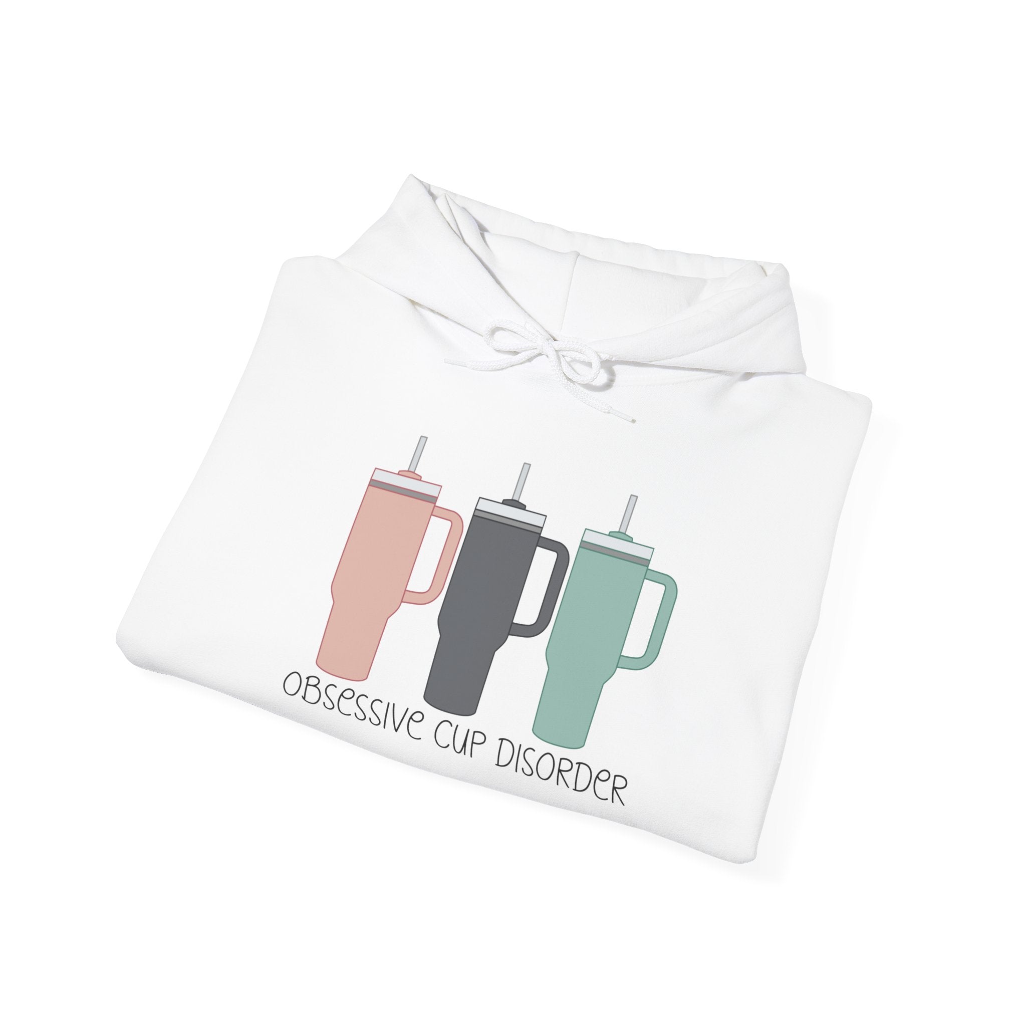 French Press Trio Hoodie — “Obsessive Cup Disorder” Coffee Lover Pullover