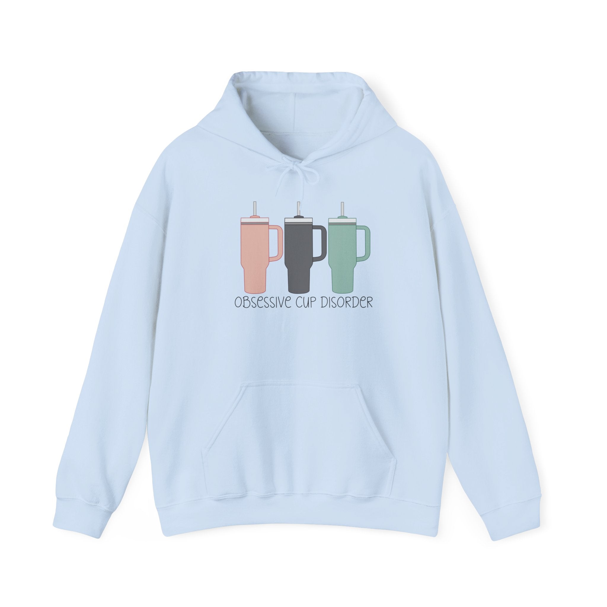 French Press Trio Hoodie — “Obsessive Cup Disorder” Coffee Lover Pullover