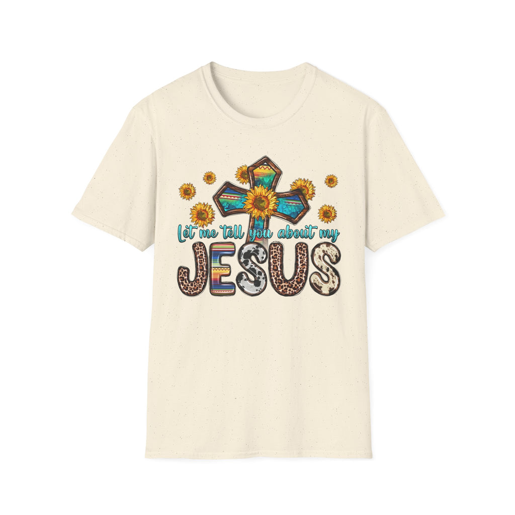 Jesus Sunflower Cross T-Shirt — It’s Me Tell You About My Jesus Graphic Tee