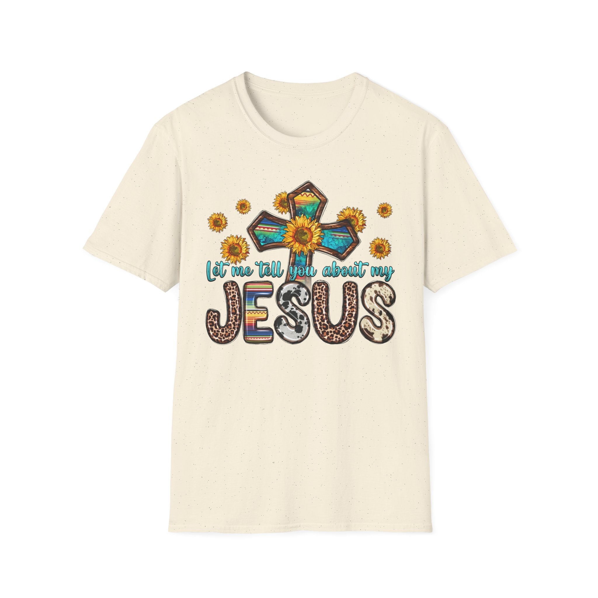 Jesus Sunflower Cross T-Shirt — It’s Me Tell You About My Jesus Graphic Tee