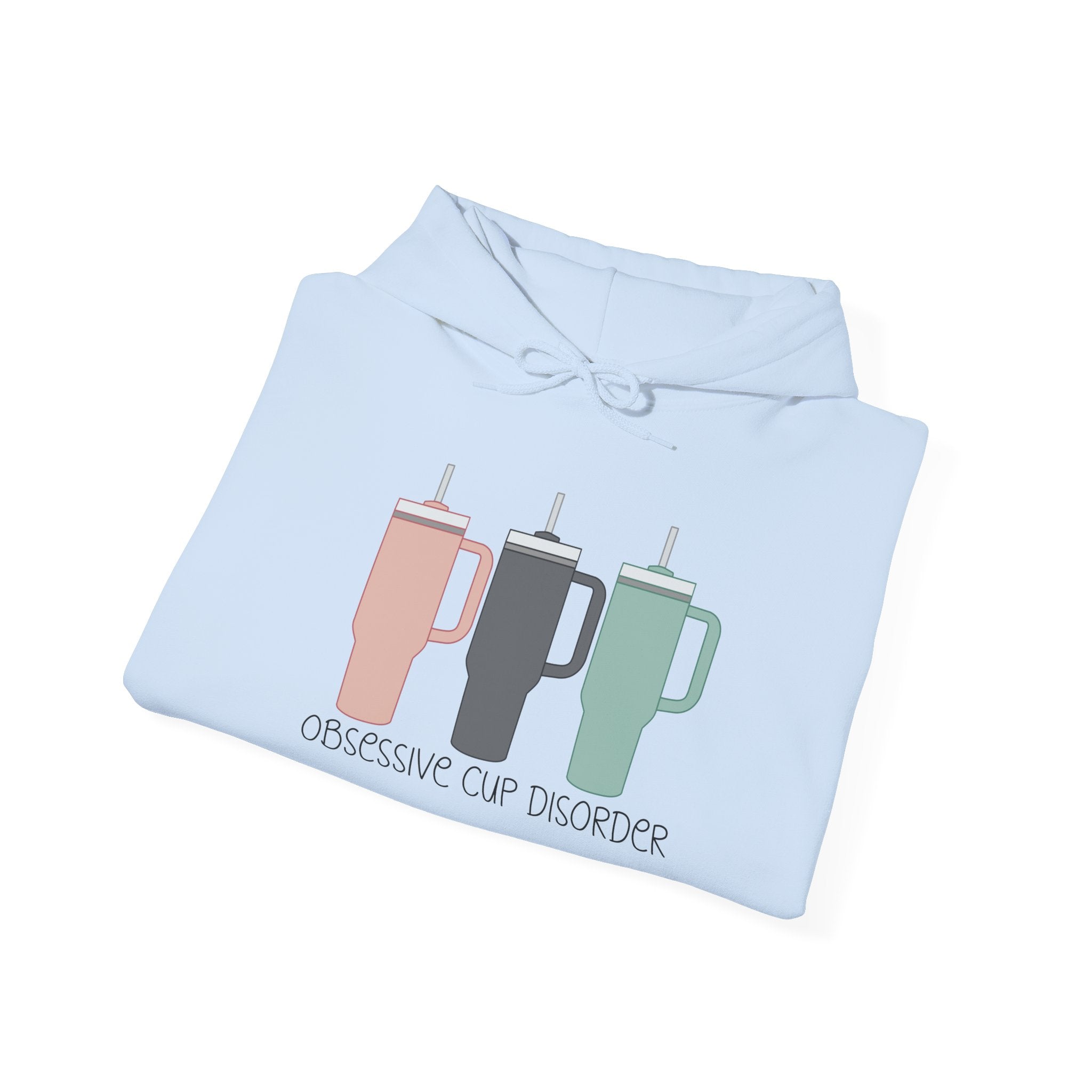 French Press Trio Hoodie — “Obsessive Cup Disorder” Coffee Lover Pullover