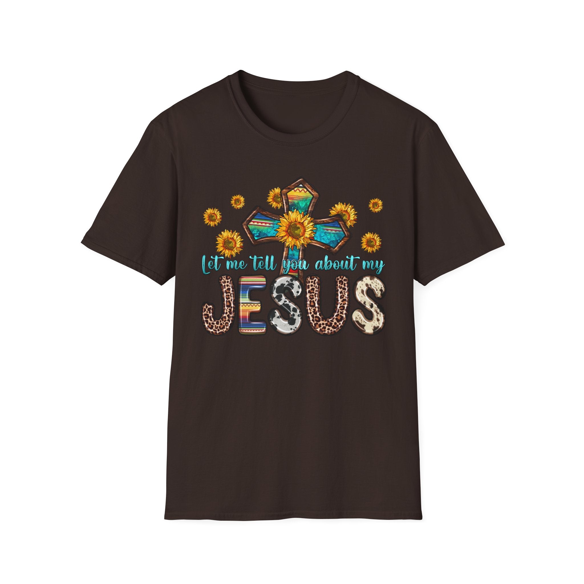 Jesus Sunflower Cross T-Shirt — It’s Me Tell You About My Jesus Graphic Tee