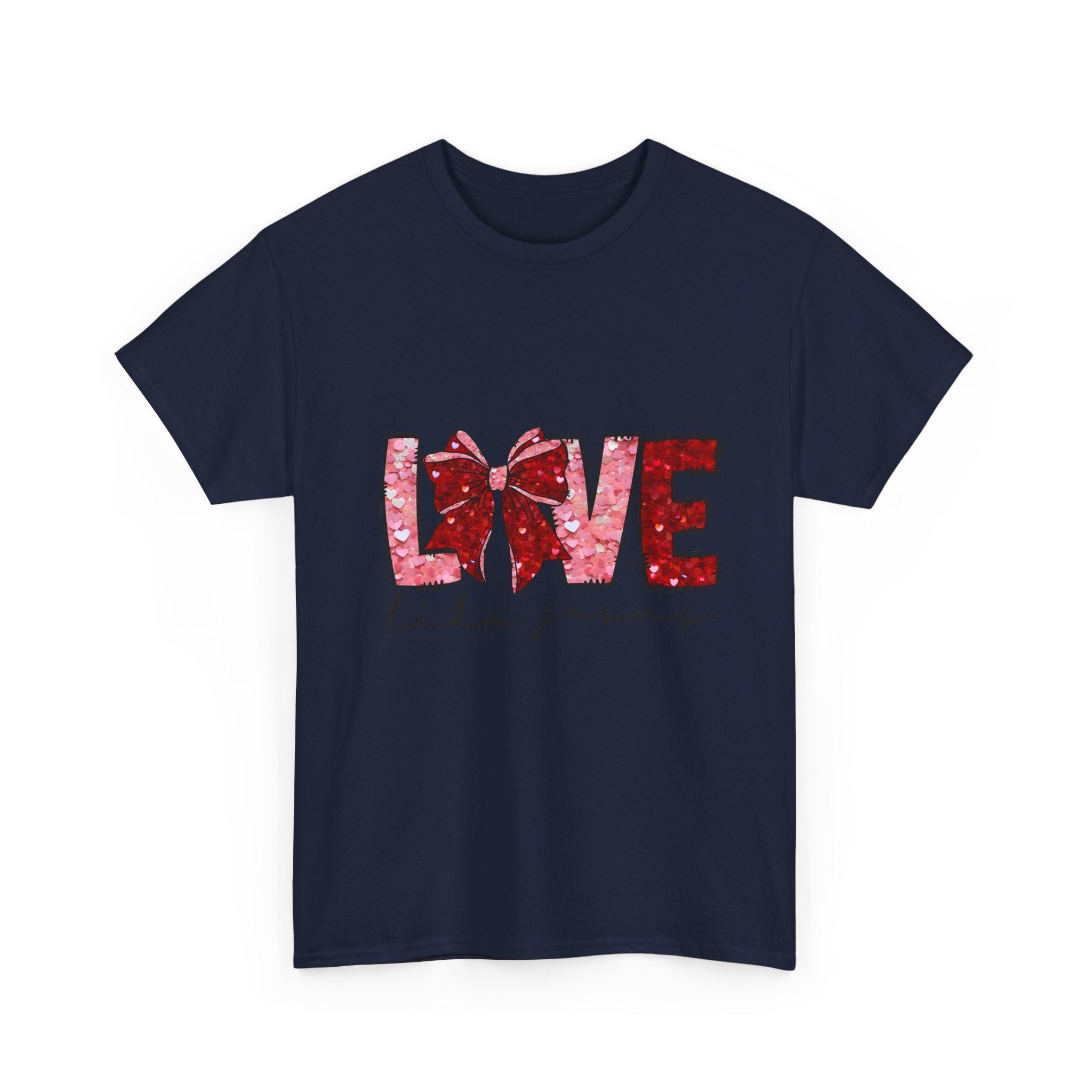 T-Shirt — "Love Like Jesus" Floral Graphic Tee