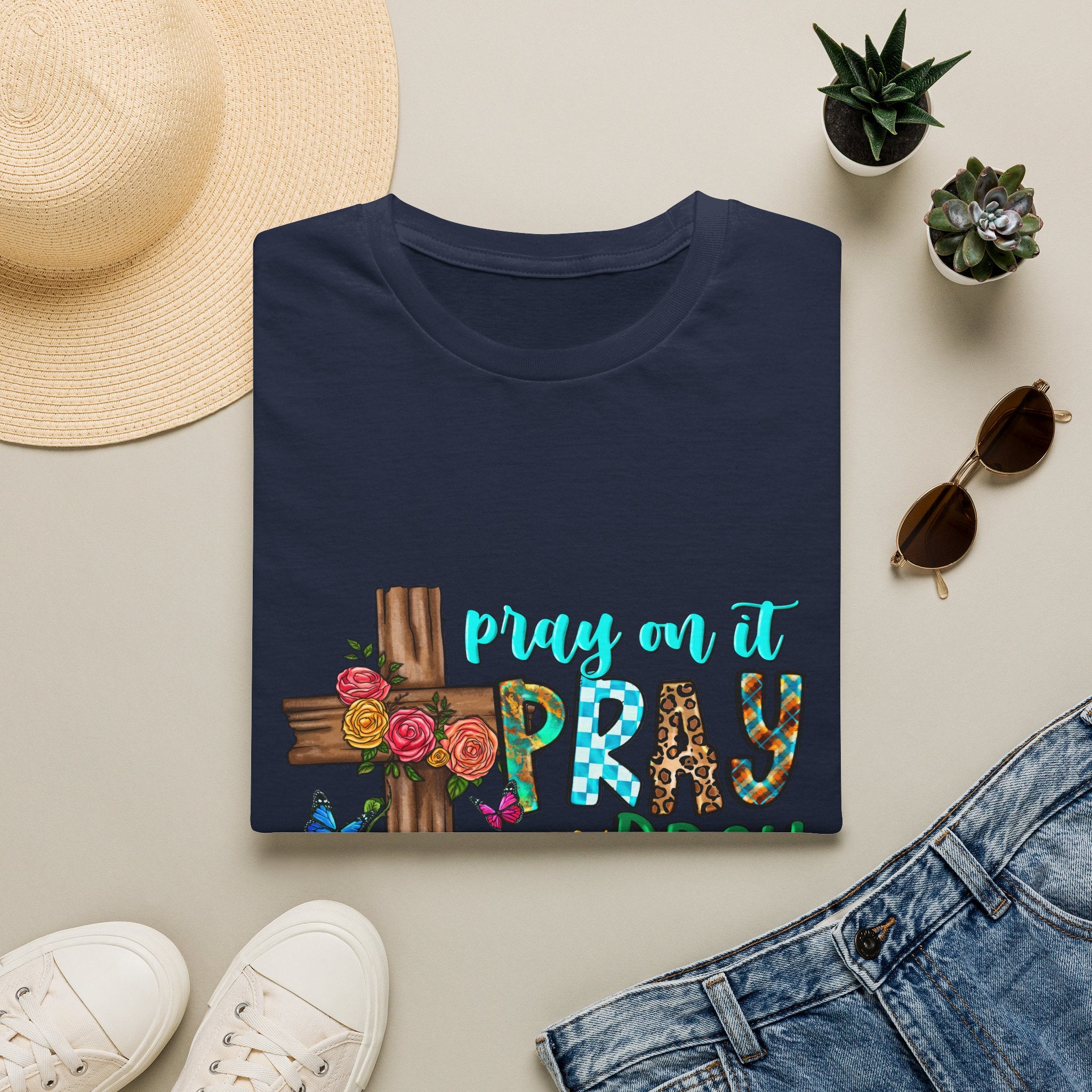 Jesus Sunflower Cross T-Shirt — It’s Me Tell You About My Jesus Graphic Tee