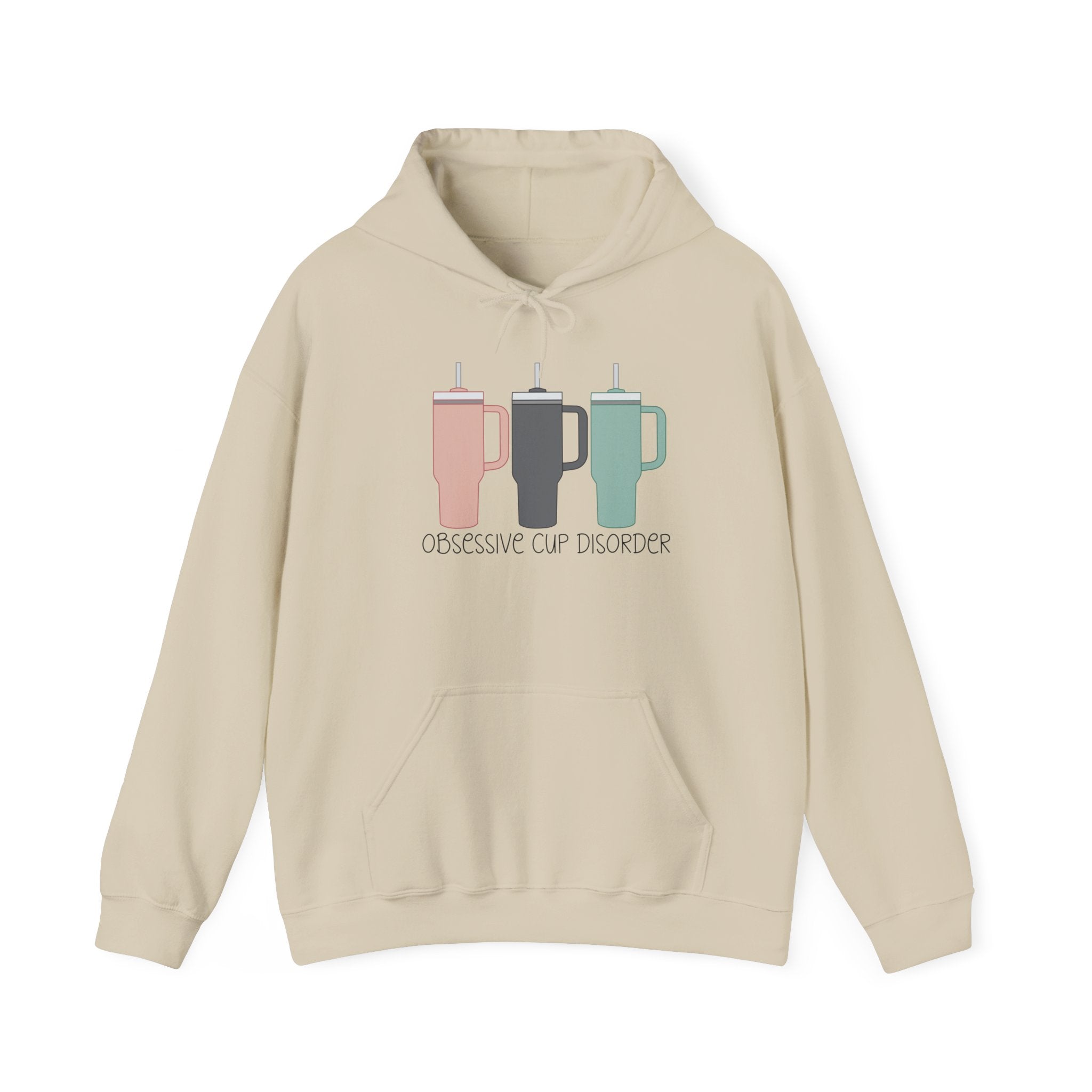 French Press Trio Hoodie — “Obsessive Cup Disorder” Coffee Lover Pullover