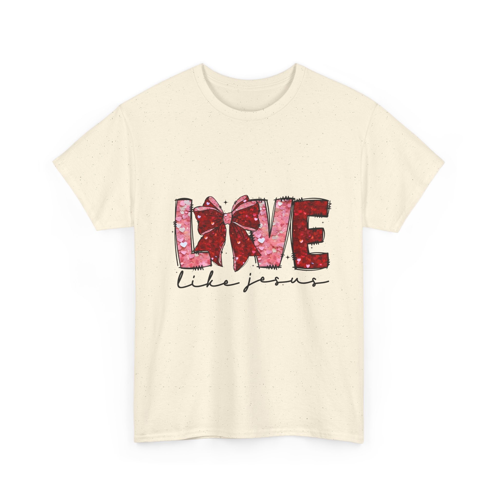 T-Shirt — "Love Like Jesus" Floral Graphic Tee