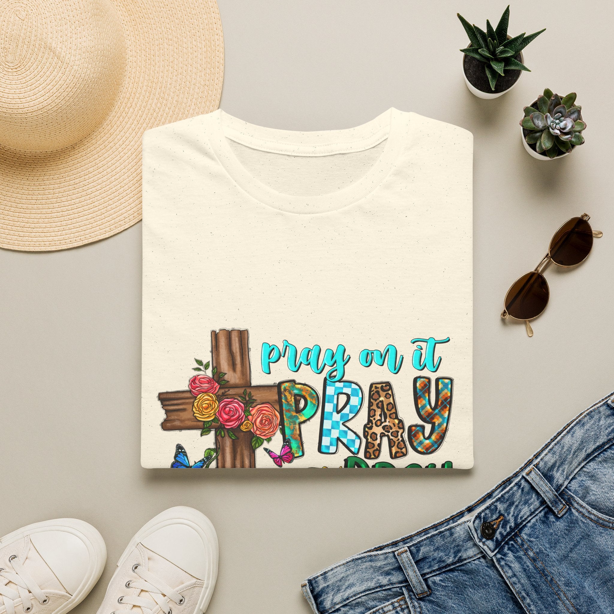 Jesus Sunflower Cross T-Shirt — It’s Me Tell You About My Jesus Graphic Tee