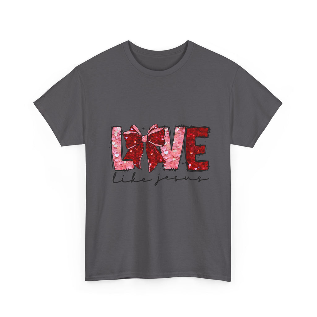 T-Shirt — "Love Like Jesus" Floral Graphic Tee