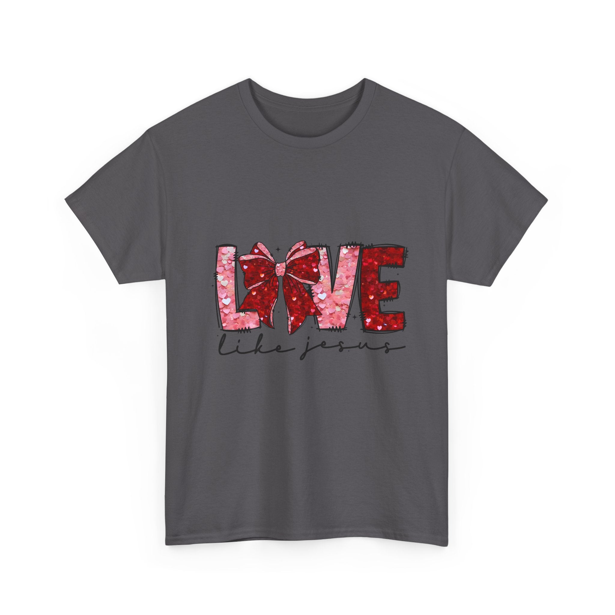 T-Shirt — "Love Like Jesus" Floral Graphic Tee