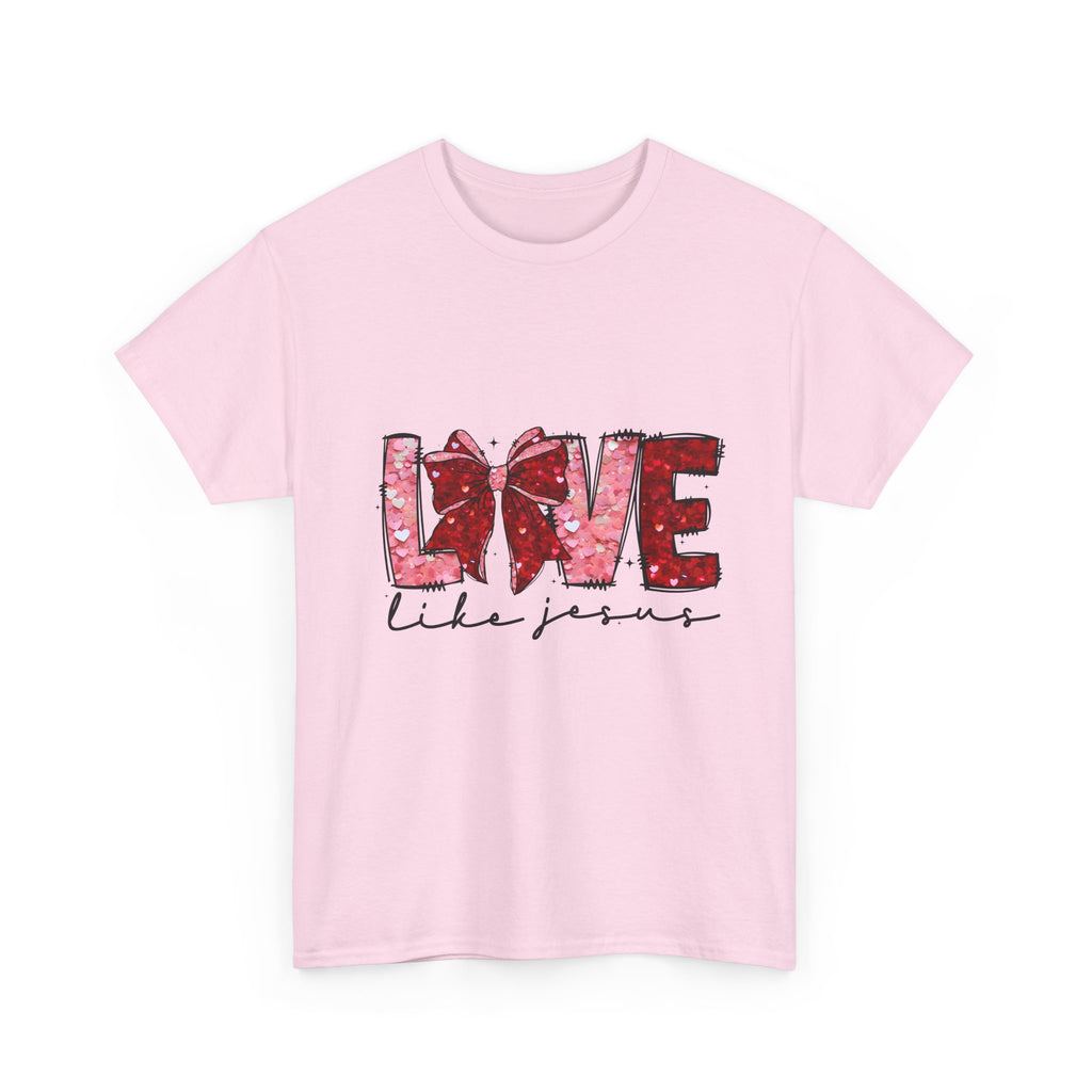 T-Shirt — "Love Like Jesus" Floral Graphic Tee