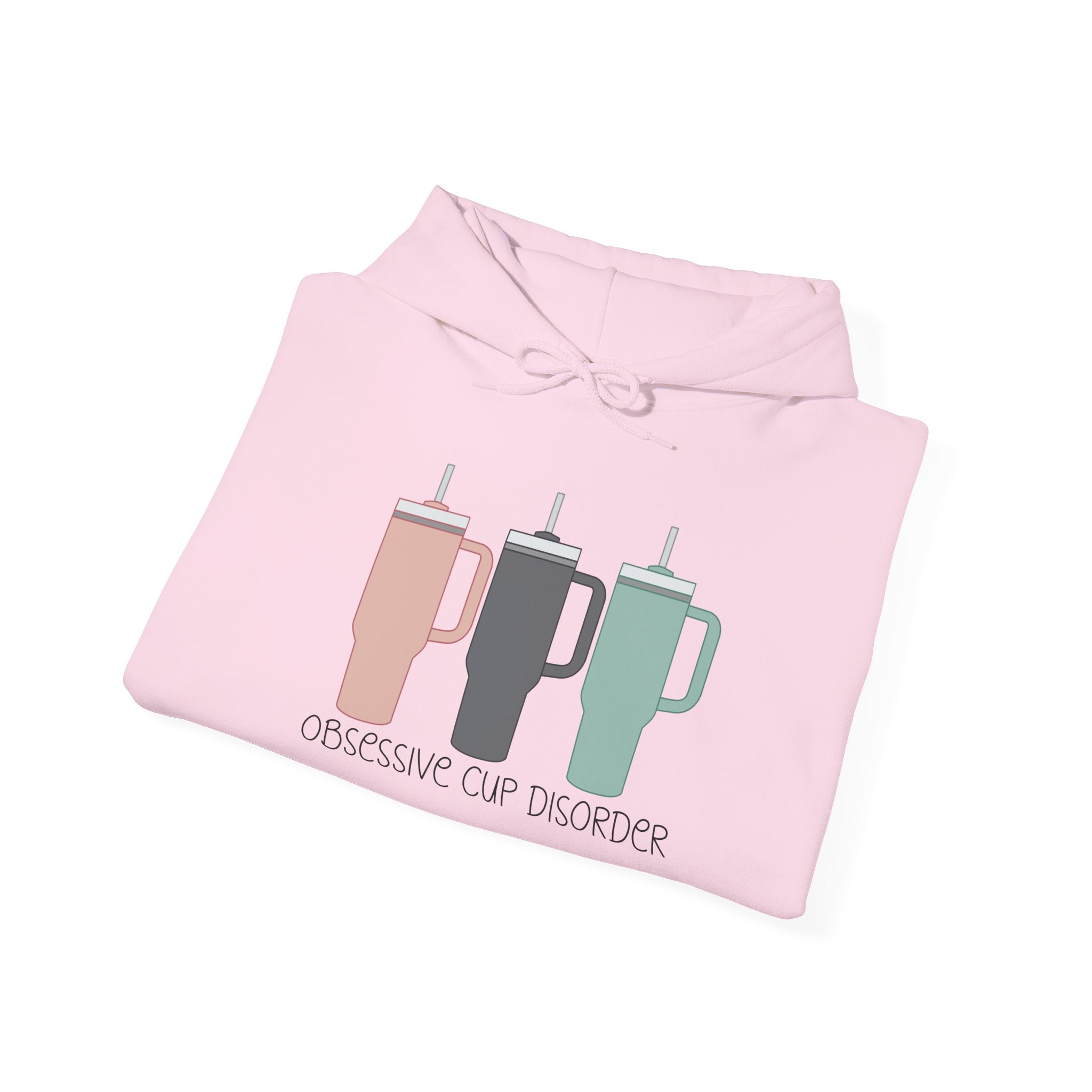 French Press Trio Hoodie — “Obsessive Cup Disorder” Coffee Lover Pullover