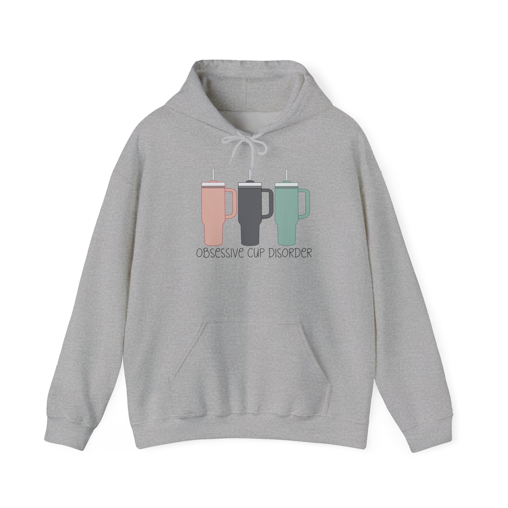 French Press Trio Hoodie — “Obsessive Cup Disorder” Coffee Lover Pullover