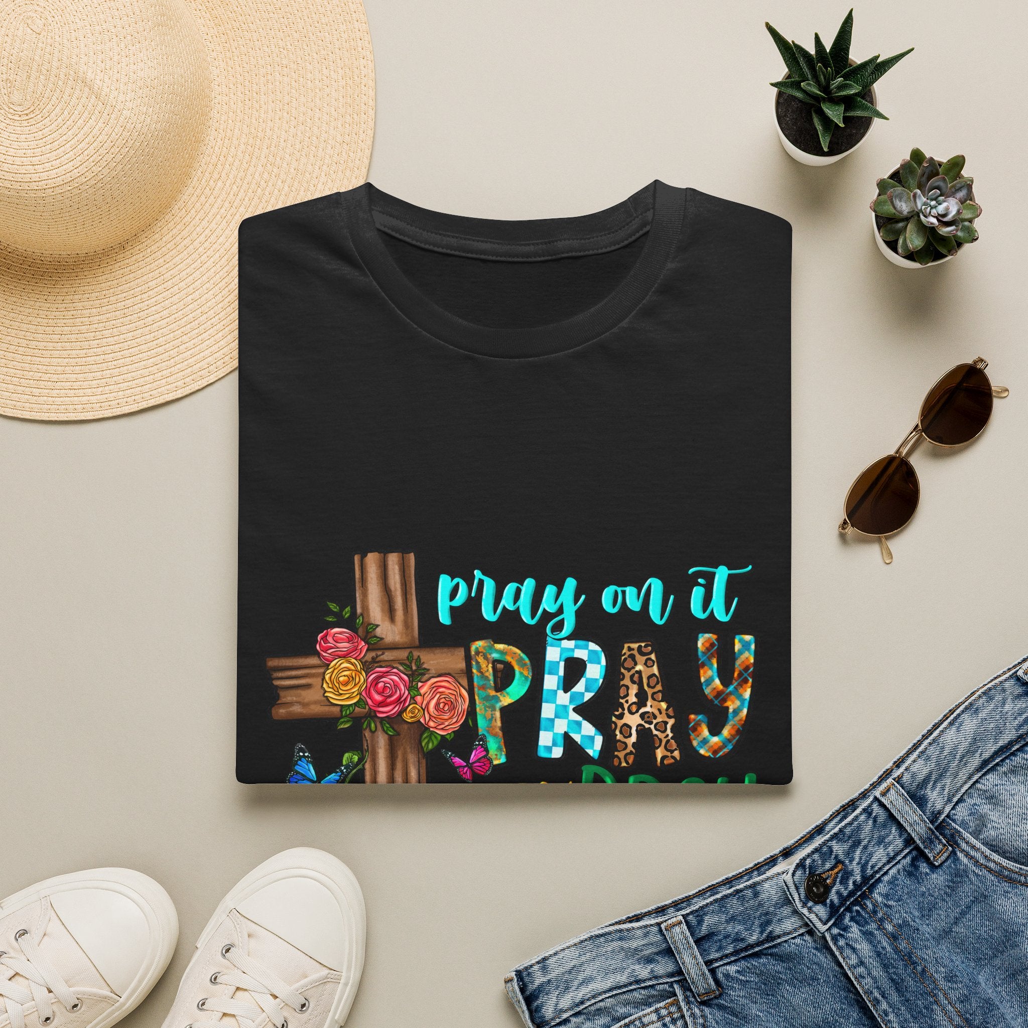 Jesus Sunflower Cross T-Shirt — It’s Me Tell You About My Jesus Graphic Tee
