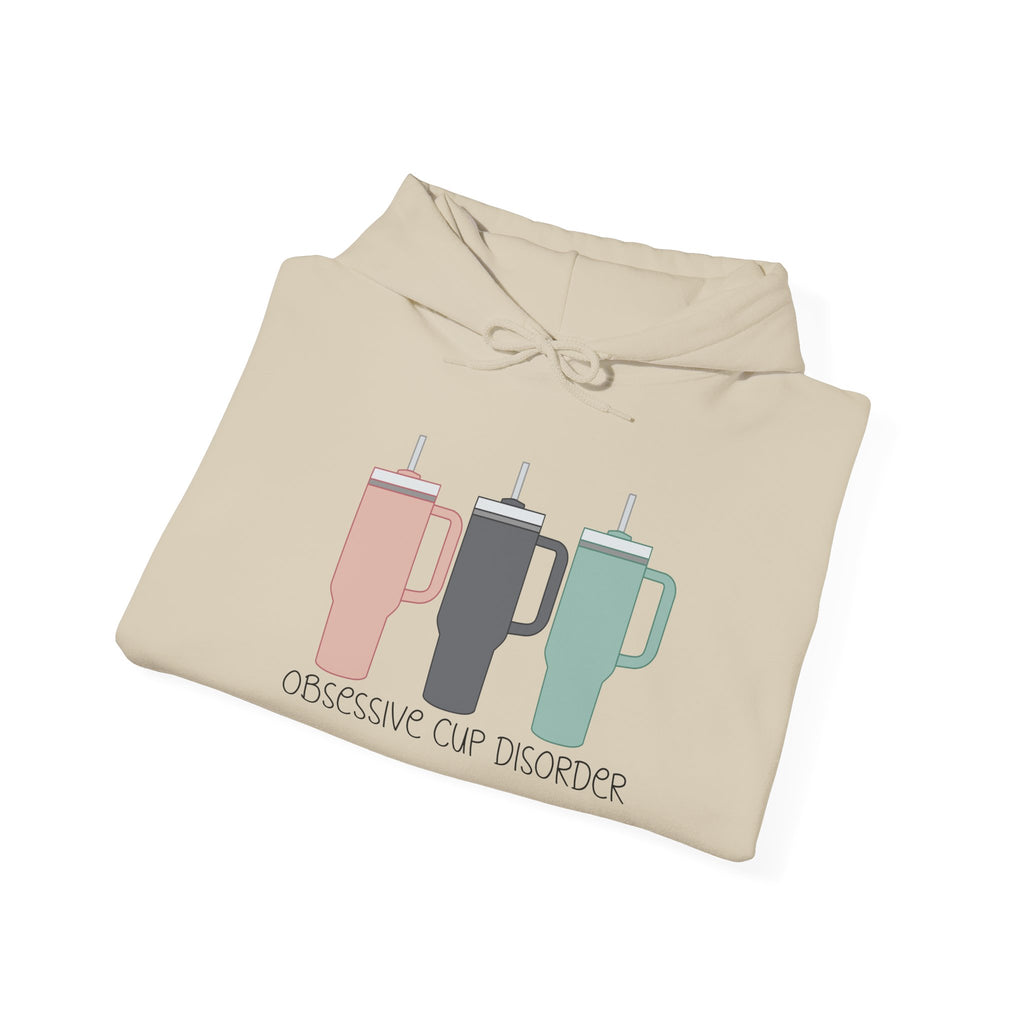 French Press Trio Hoodie — “Obsessive Cup Disorder” Coffee Lover Pullover