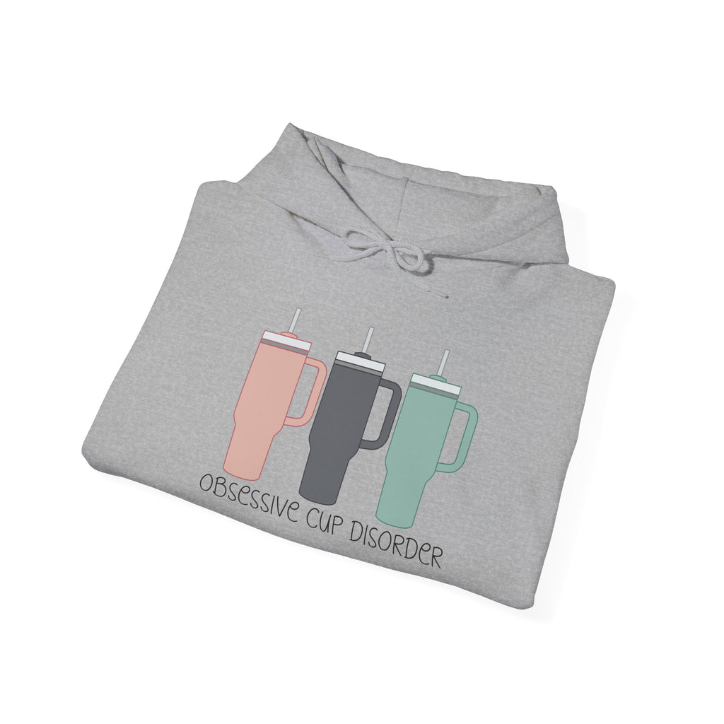 French Press Trio Hoodie — “Obsessive Cup Disorder” Coffee Lover Pullover