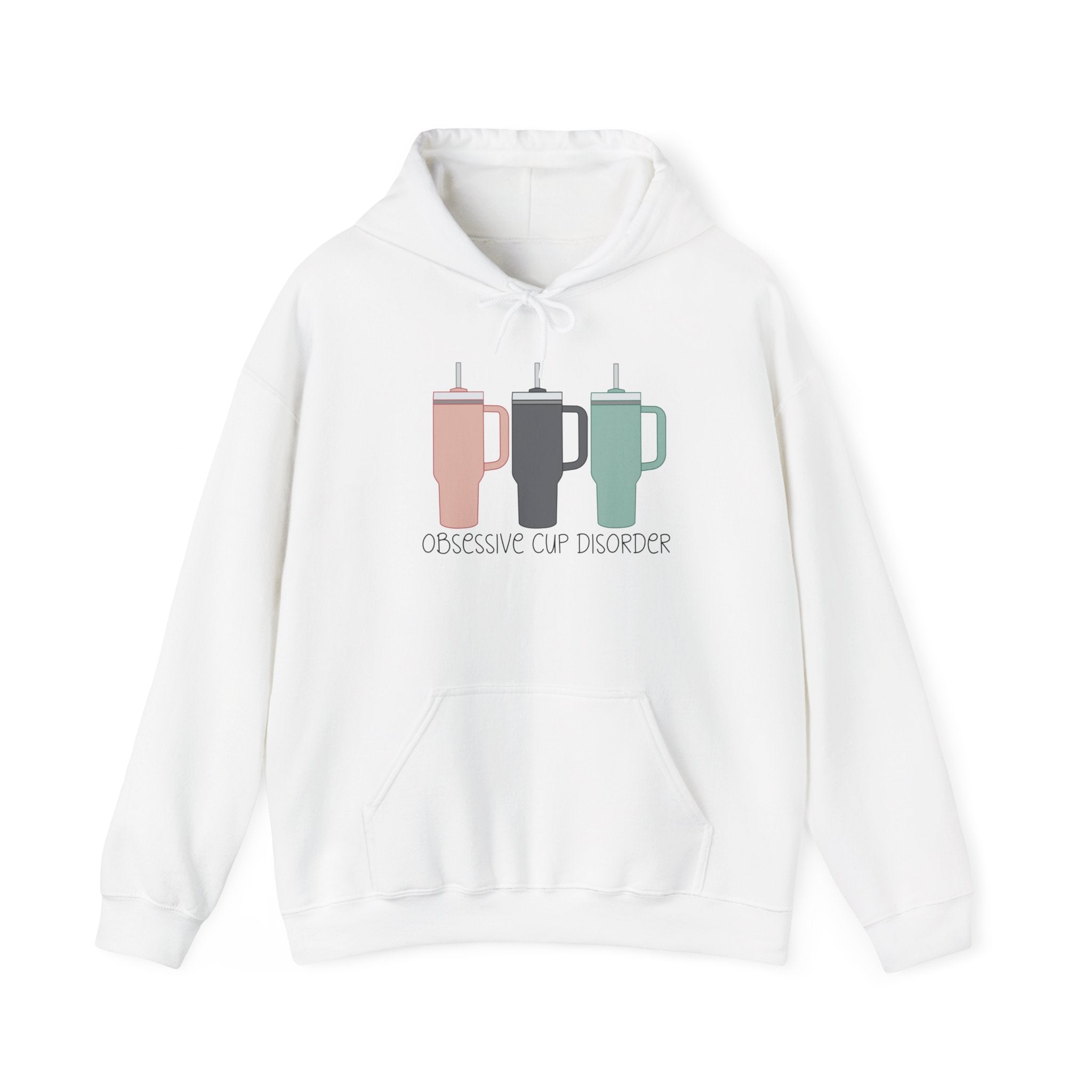French Press Trio Hoodie — “Obsessive Cup Disorder” Coffee Lover Pullover