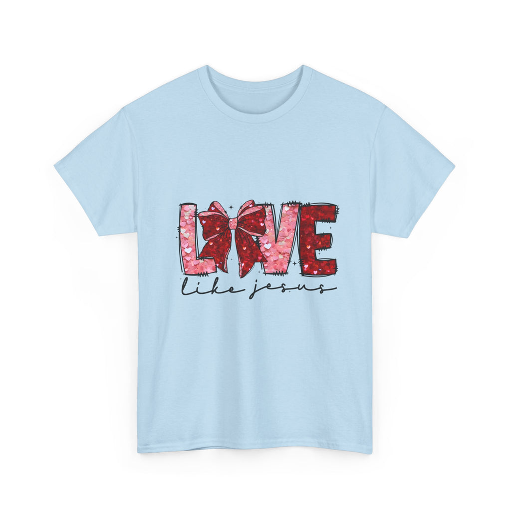 T-Shirt — "Love Like Jesus" Floral Graphic Tee