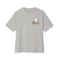 Delta Bloom Boutique Tee — Floral Triangle Logo Oversized T‑Shirt