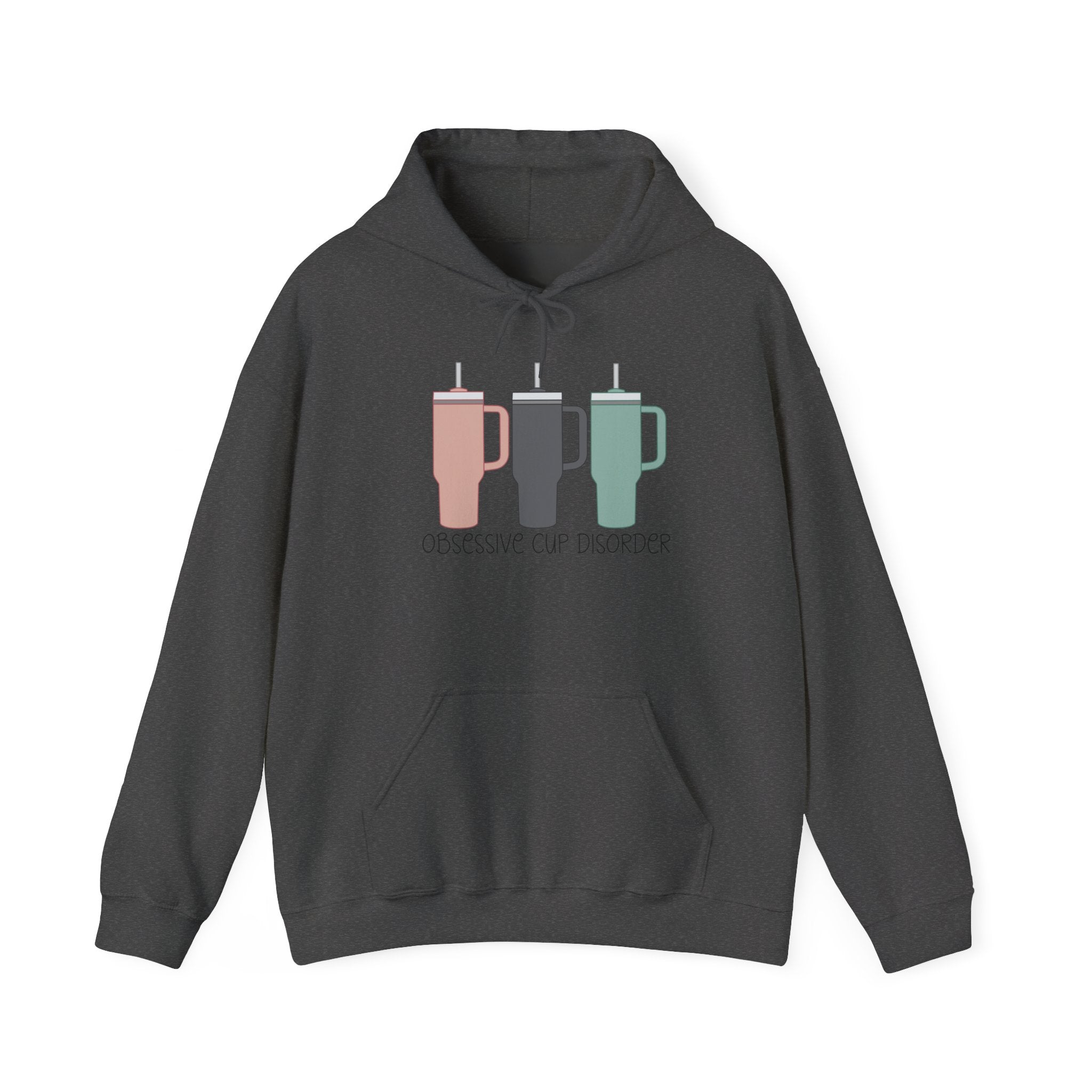 French Press Trio Hoodie — “Obsessive Cup Disorder” Coffee Lover Pullover