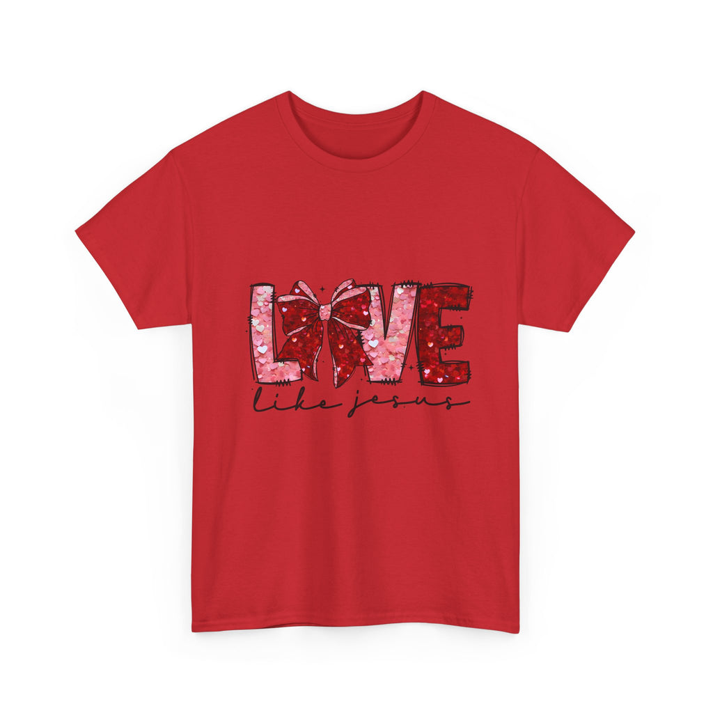 T-Shirt — "Love Like Jesus" Floral Graphic Tee