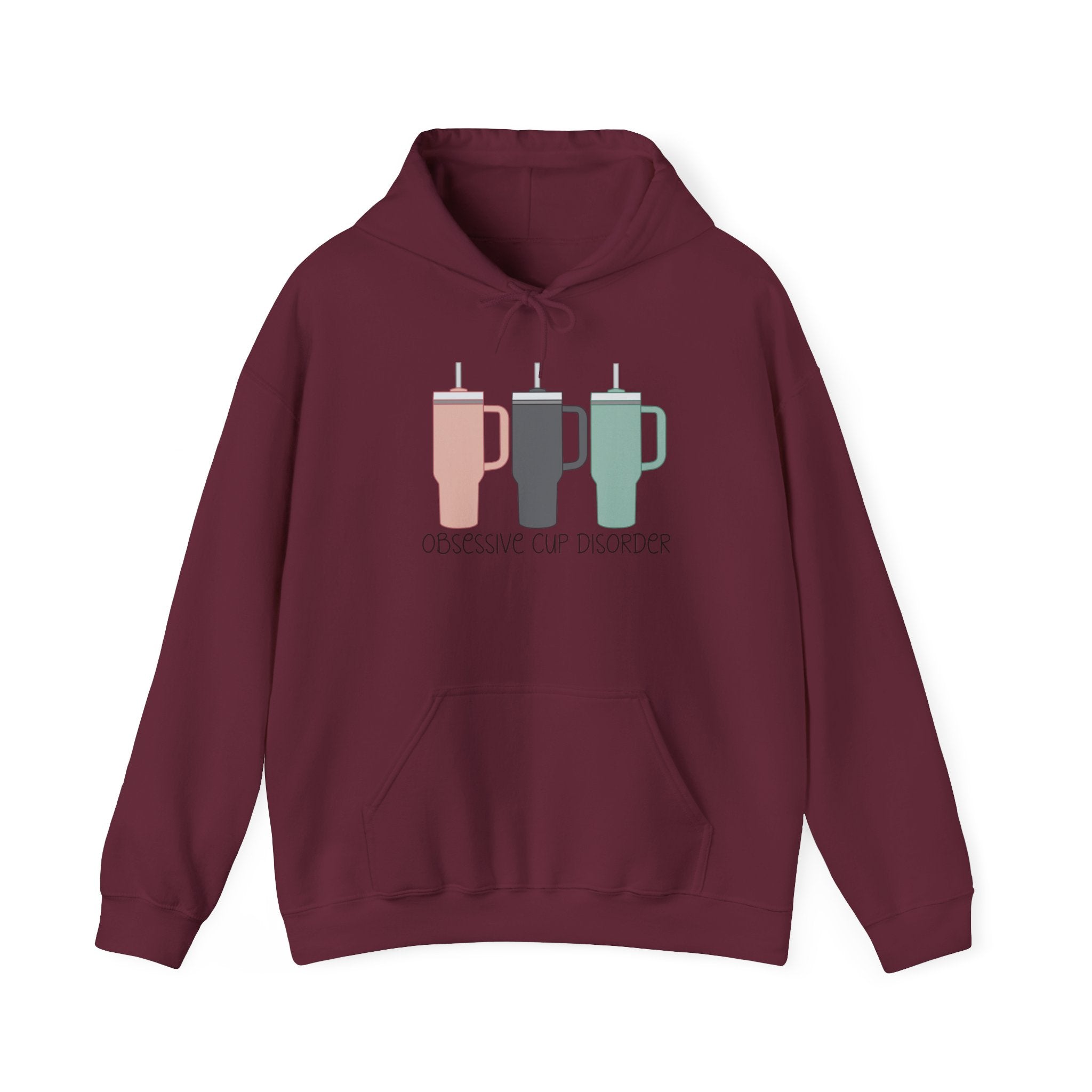 French Press Trio Hoodie — “Obsessive Cup Disorder” Coffee Lover Pullover